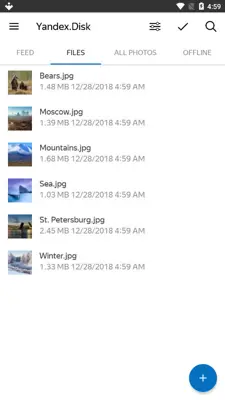Yandex Disk android App screenshot 4